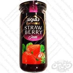 دماوند مربای توت فرنگی شیشه ای ۳۰۰ گرمی