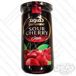 دماوند مربای آلبالو شیشه ای ۳۰۰ گرمی