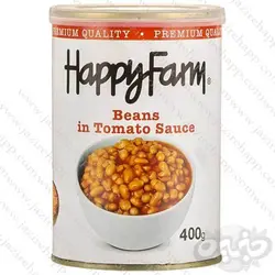 هپی فارم کنسرو لوبیا ۴۰۰ گرمی