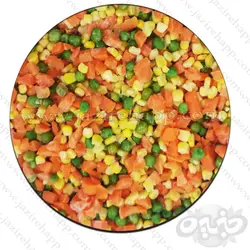 کاله مخلوط سبزیجات (ذرت، هویج و نخود) فله 950 گرم