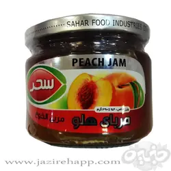 سحر مربای هلو شیشه ۳۹۰ گرم