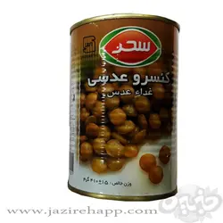 سحر کنسرو خوراک عدسی قوطی ۴۱۰ گرمی