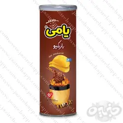 یامی چیپس همسان بسته بندی قوطی باربیکیو ۱۵۰گرمی