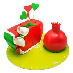 کیک هندوانه و انار یلدا