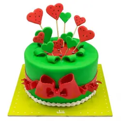 کیک شب یلدا طرح قلبی