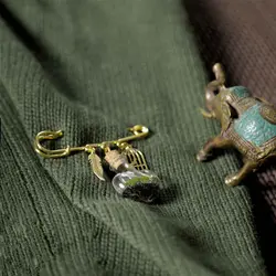 سنجاق سینه تراریوم مهر