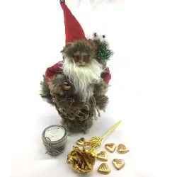 پک کریسمسی بابانوئل و رز طلا