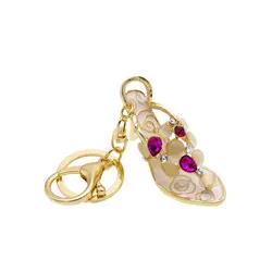 جاسوئیچی طلایی فانتزی مدل کفش پاشنه بلند