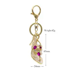 جاسوئیچی طلایی فانتزی مدل کفش پاشنه بلند