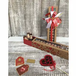 باکس لواشک کرفت کشویی با تزیین ولنتاینی