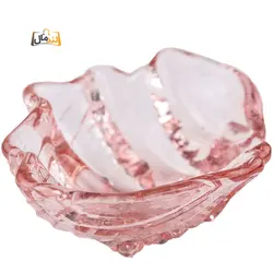 کاسه کریستال طرح صدف - رنگ صورتی