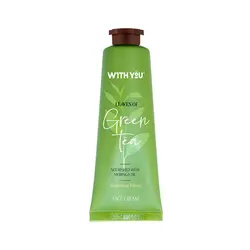 کرم صورت حاوی عصاره چای سبز و روغن مورینگا ویت یو | With You Face Cream Green Tea