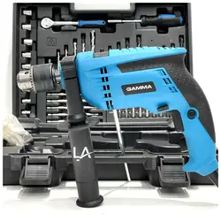 پک کامل دریل برقی 710 وات گاما GAMMA G1903KAR - لرد ابزار