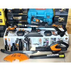 علف زن شارژی و بلوور شارژی ورکس مدل wg924.4 - لرد ابزار