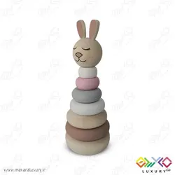 اکسسوری و اسباب بازی چوبی هرم هوش مدل خرگوش MKT20