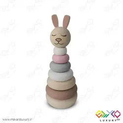 اکسسوری و اسباب بازی چوبی هرم هوش مدل خرگوش MKT20
