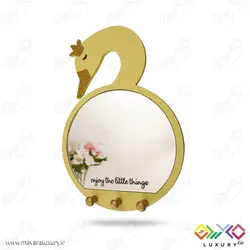 آینه دکوراتیو اتاق کودک طرح قو MKIDS57