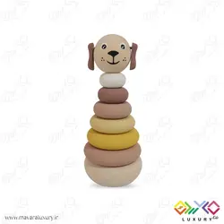 اکسسوری و اسباب بازی چوبی هرم هوش مدل سگ MKT22