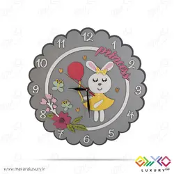 ساعت دیواری اتاق کودک طرح پرنسس خرگوش MKids64
