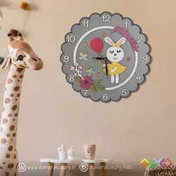 ساعت دیواری اتاق کودک طرح پرنسس خرگوش MKids64