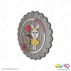 ساعت دیواری اتاق کودک طرح پرنسس خرگوش MKids64