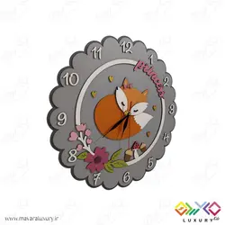 ساعت دیواری اتاق کودک طرح پرنسس روباه MKids65