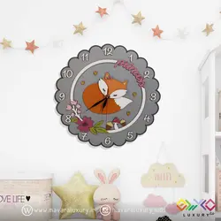 ساعت دیواری اتاق کودک طرح پرنسس روباه MKids65