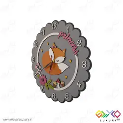 ساعت دیواری اتاق کودک طرح پرنسس روباه MKids65