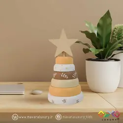 اکسسوری و اسباب بازی چوبی برج هوش مدل ستاره MKids68