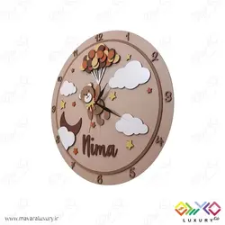 ساعت دیواری اتاق کودک مدل تدی خرسه MKids69