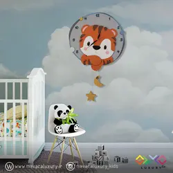 ساعت دیواری اتاق کودک مدل ببری MKids71