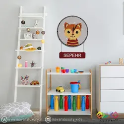ساعت دیواری اتاق کودک و نوجوان طرح روباه MKids43
