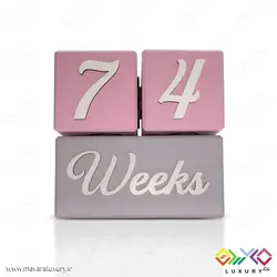 ست کامل مکعب چوبی گاهشمار سن کودک مگا سایز MKIDS35B
