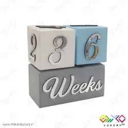 ست کامل مکعب چوبی گاهشمار سن کودک MKIDS35