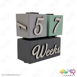 ست کامل مکعب چوبی گاهشمار سن کودک MKIDS35