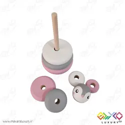 اکسسوری و اسباب بازی چوبی هرم هوش مدل پنگوئن MKT18