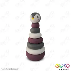 اکسسوری و اسباب بازی چوبی هرم هوش مدل پنگوئن MKT18