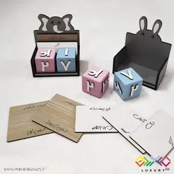 تقویم چوبی جاودان کودکانه طرح فیل MKids42