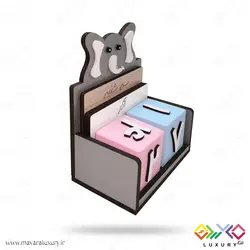 تقویم چوبی جاودان کودکانه طرح فیل MKids42