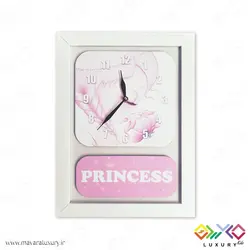 ساعت دیواری اتاق کودک سری پرنسس مدل MKids45H