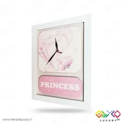 ساعت دیواری اتاق کودک سری پرنسس مدل MKids45H
