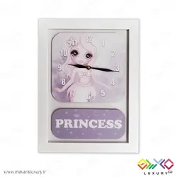 ساعت دیواری اتاق کودک سری پرنسس مدل MKids45F