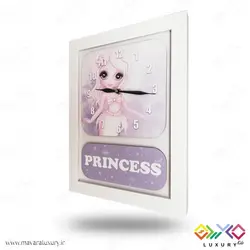 ساعت دیواری اتاق کودک سری پرنسس مدل MKids45F