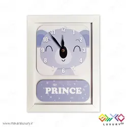 ساعت دیواری اتاق کودک سری پرنس مدل MKids45E