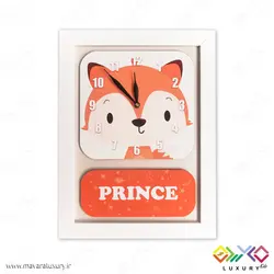 ساعت دیواری اتاق کودک سری پرنس مدل MKids45B