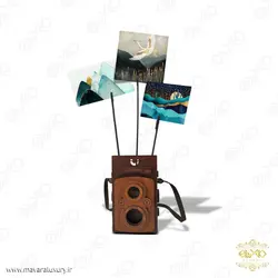 نگهدارنده رومیزی عکس طرح ماکت چوبی دوربین لوبیتل مدل MD033