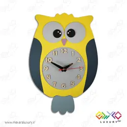 ساعت دیواری اتاق کودک طرح جغد MC052