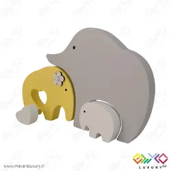 اکسسوری اتاق کودک پازل فیل MKT11