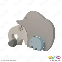 اکسسوری اتاق کودک پازل فیل MKT11