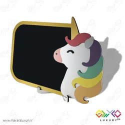 تخته سیاه کودکانه طرح یونیکورن MKIDS40